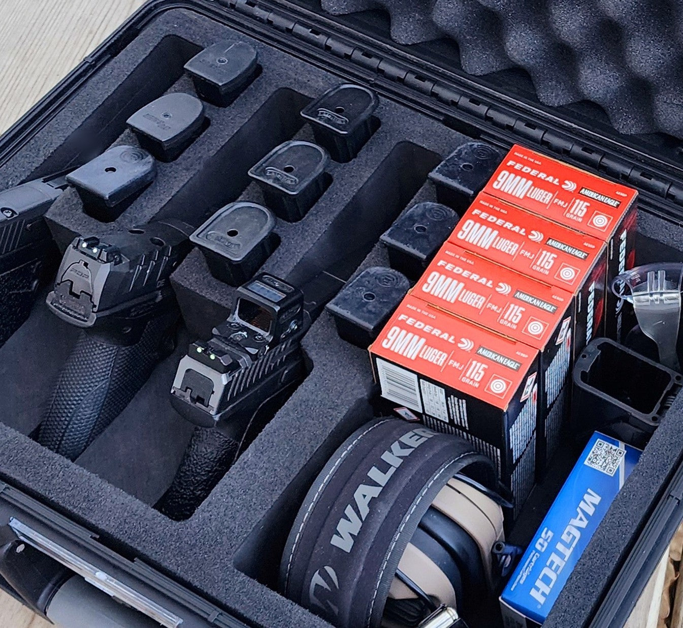 The ULTIMATE Range, Transport & Storage Handgun Case - Holds 4 to 6 Pistols & Gear! - K1TS-1