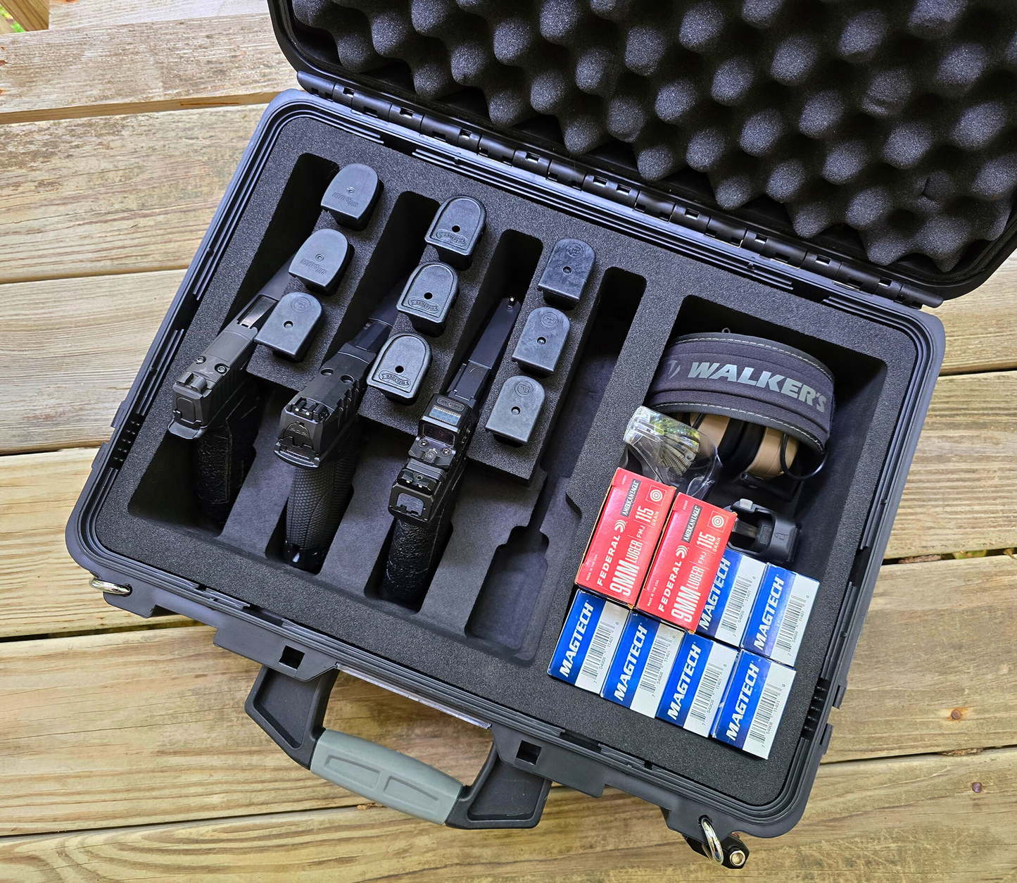 The ULTIMATE Range, Transport & Storage Handgun Case - Holds 4 to 6 Pistols & Gear! - K1TS-1