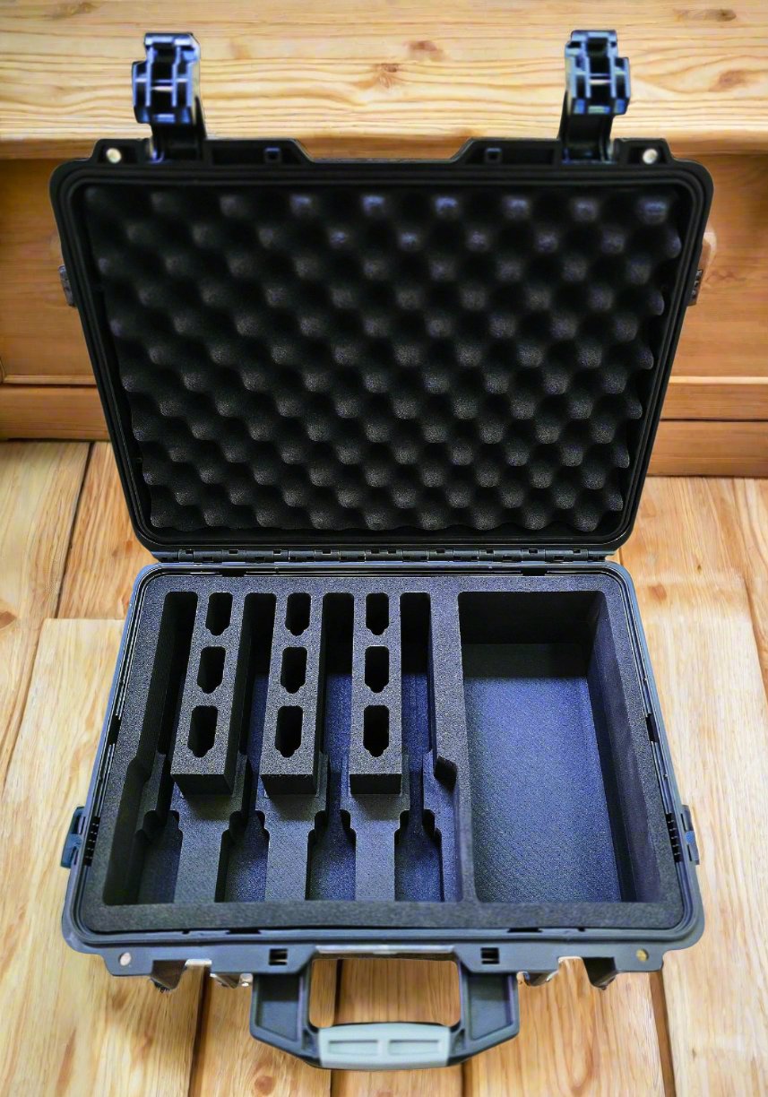 The ULTIMATE Range, Transport & Storage Handgun Case - Holds 4 to 6 Pistols & Gear! - K1TS-1