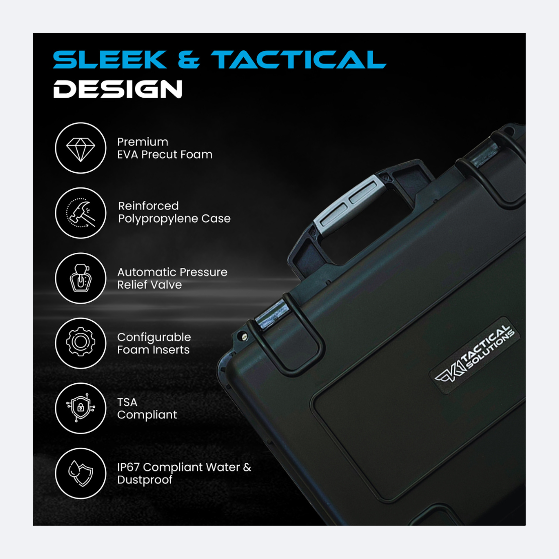 The ULTIMATE Range, Transport & Storage Handgun Case - Holds 4 to 6 Pistols & Gear! - K1TS-1